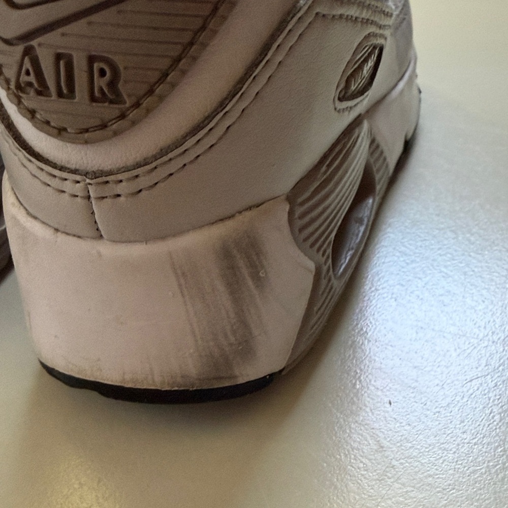 Nike Kids Sneakers Size 12C White Blue Swoosh Velcro Toddler Shoes - Picture 7 of 10